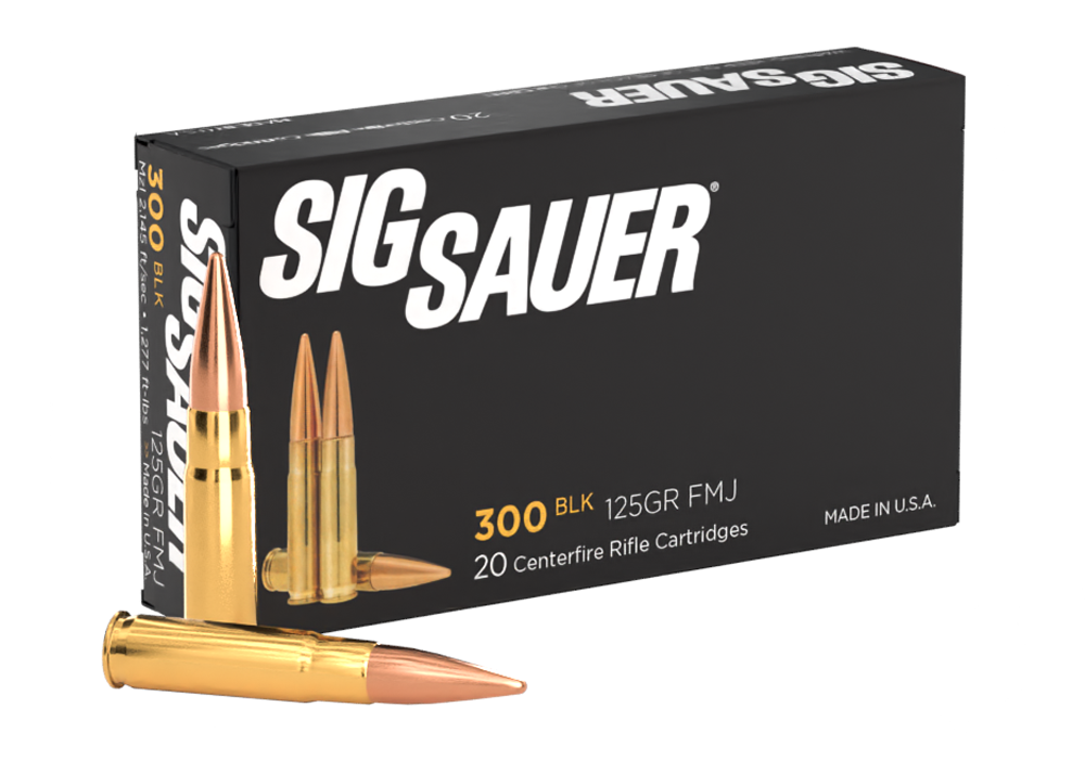 Buy Sig Sauer 300BLK, 125GR, ELITE BALL, FMJ Rifle Ammo Online