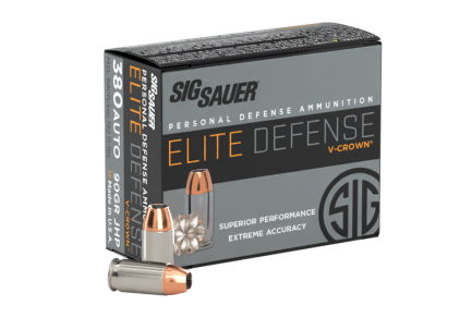 Buy Sig Sauer 380 AUTO, 90GR, Elite V-Crown, JHP  Pistol Ammo Online