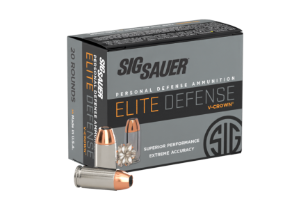 Buy Sig Sauer 40S&W, 165GR, Elite V-Crown, JHP Pistol Ammo Online