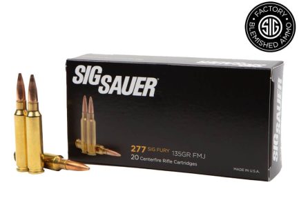 y Sig Sauer 277 SIG FURY, 135GR FMJ, ELITE BALL - BLEMISHED  Online